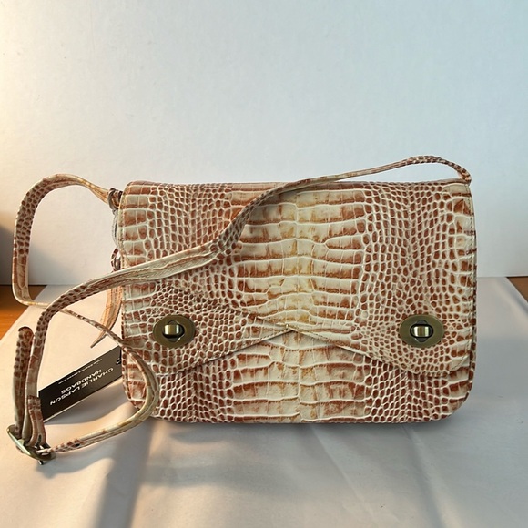 Charlie Lapson Leather Shoulder Bag - Picture 1 of 6